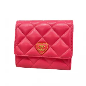 Chanel Leather Wallet (Tri-Fold) (Pre-Owned)
