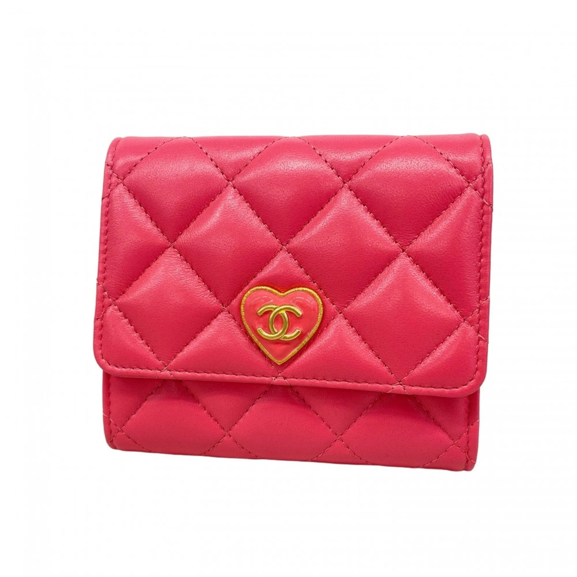 Chanel Leather Wallet (Tri-Fold) (Pre-Owned)