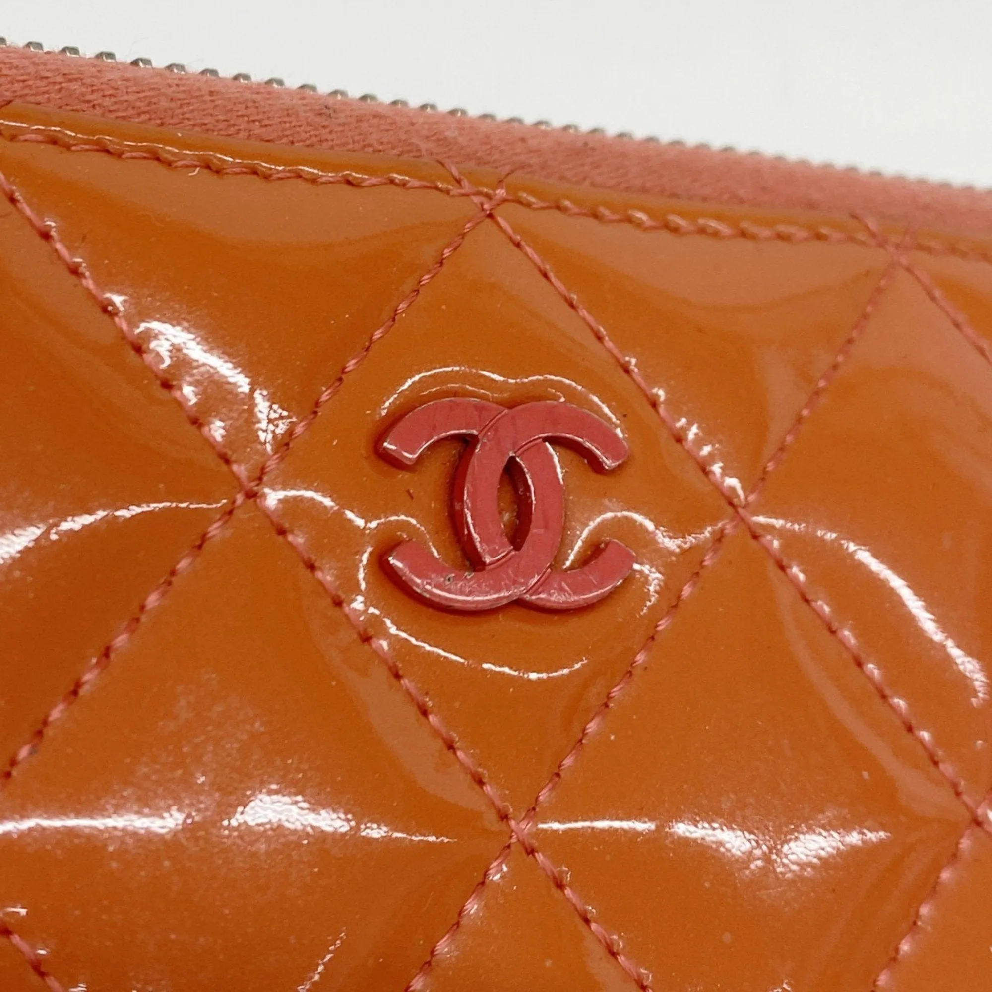Chanel Patent Leather Long Wallet (Bi-Fold) (Pre-Owned)