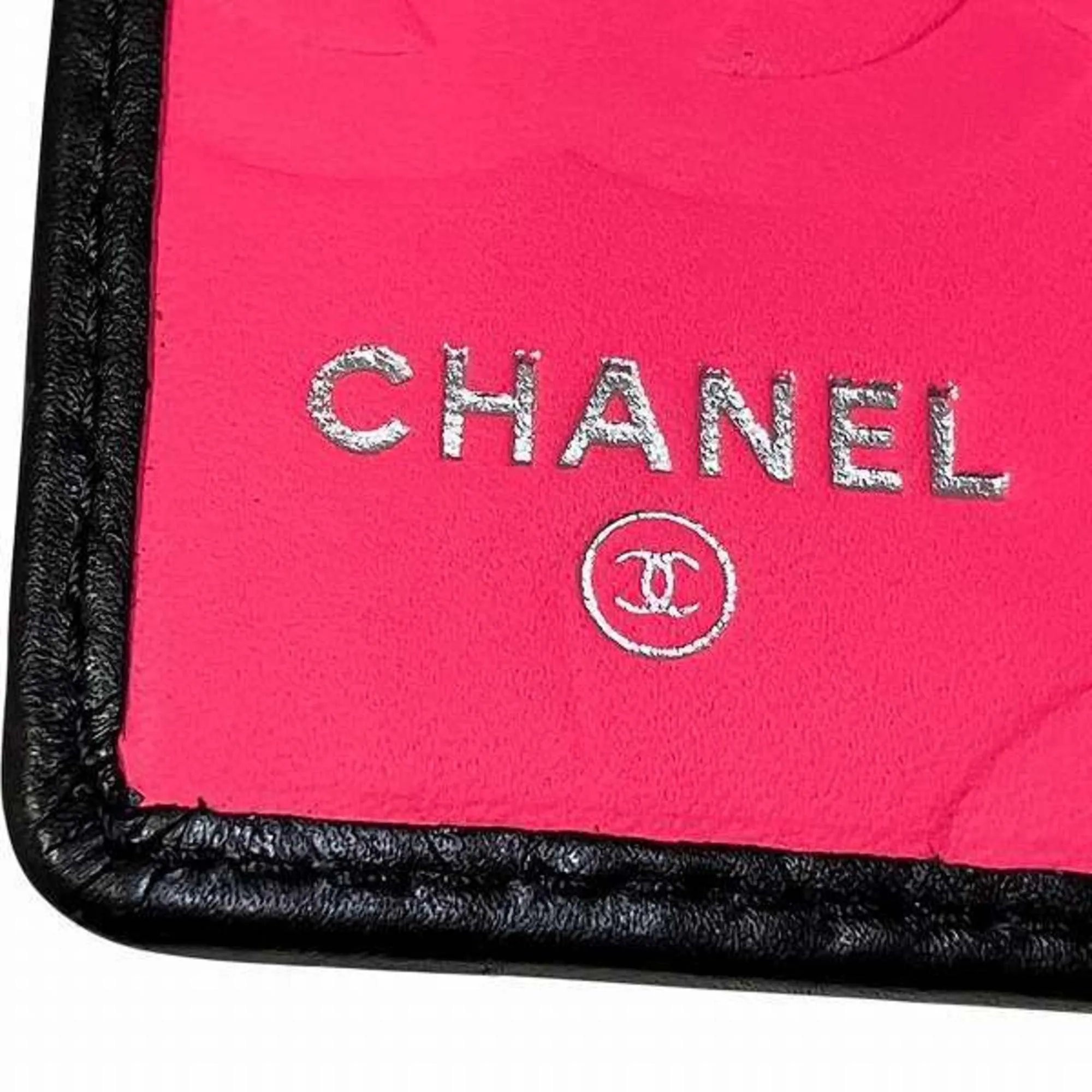 Chanel pink Leather Long Wallet (Bi-Fold) (Pre-Owned)