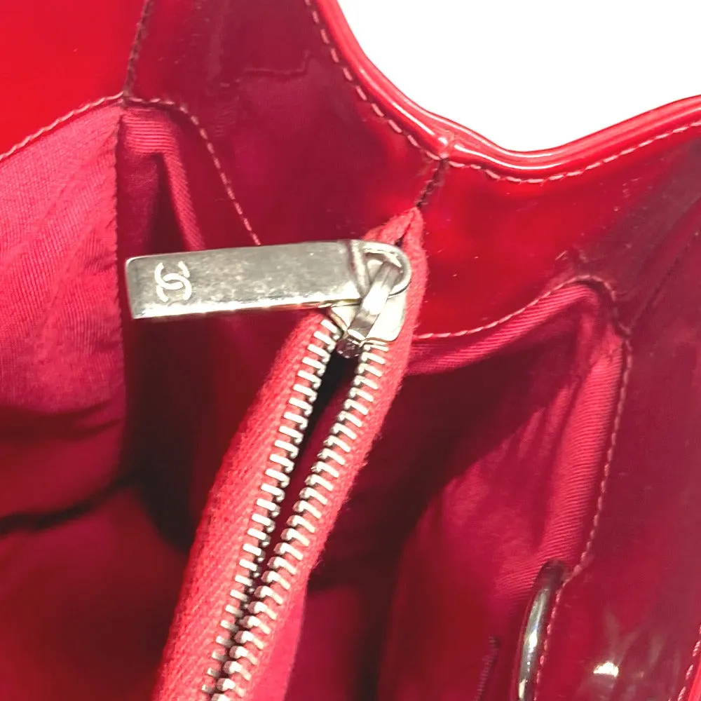 CHANEL Shoulder Bag A50995 enamel Red CC COCO Mark Matelasse Quilting GST