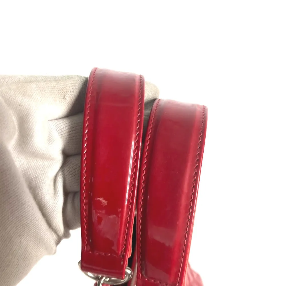 CHANEL Shoulder Bag A50995 enamel Red CC COCO Mark Matelasse Quilting GST