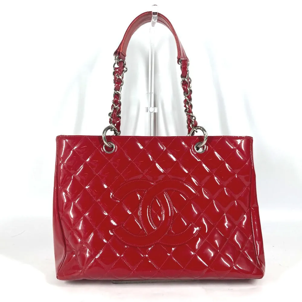 CHANEL Shoulder Bag A50995 enamel Red CC COCO Mark Matelasse Quilting GST