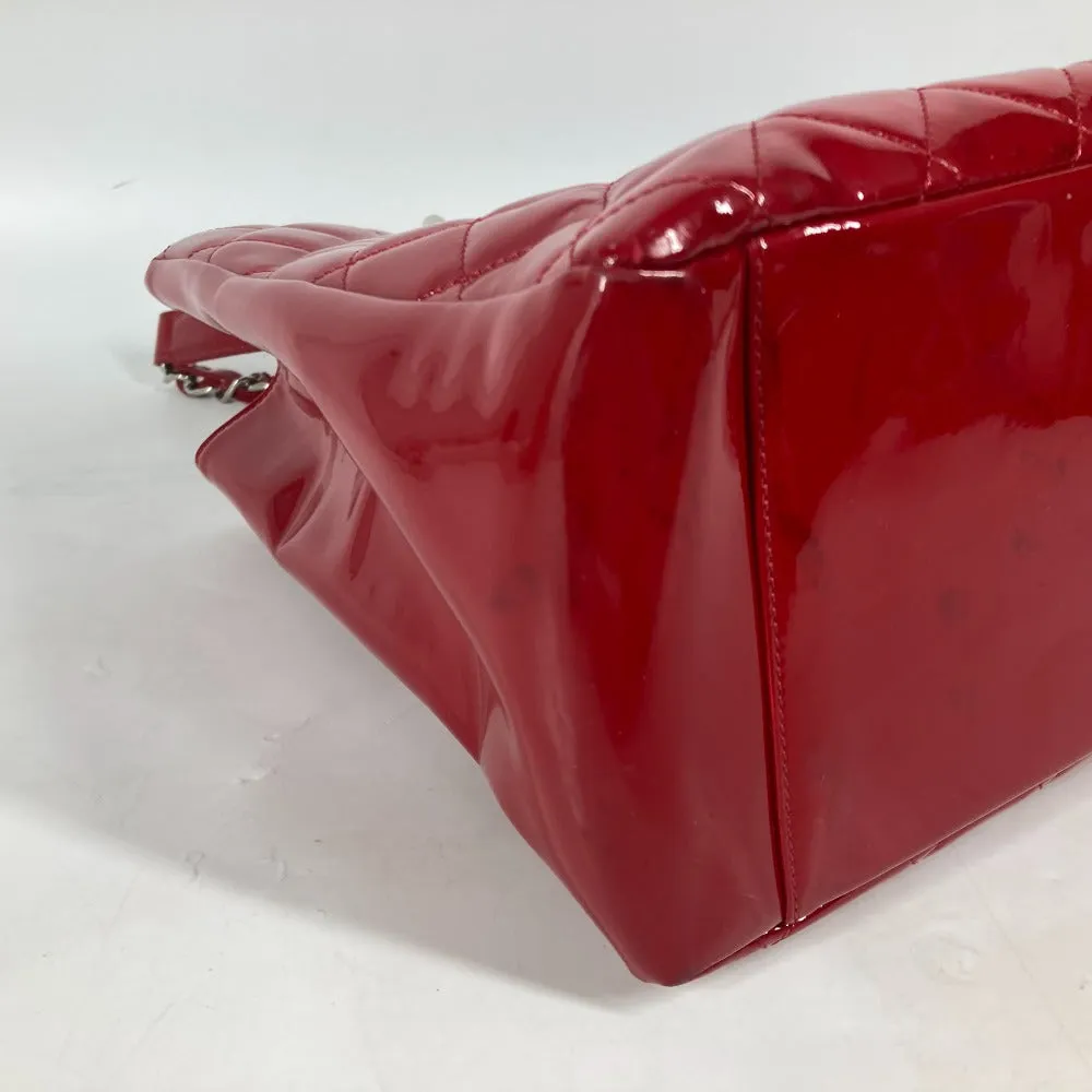CHANEL Shoulder Bag A50995 enamel Red CC COCO Mark Matelasse Quilting GST