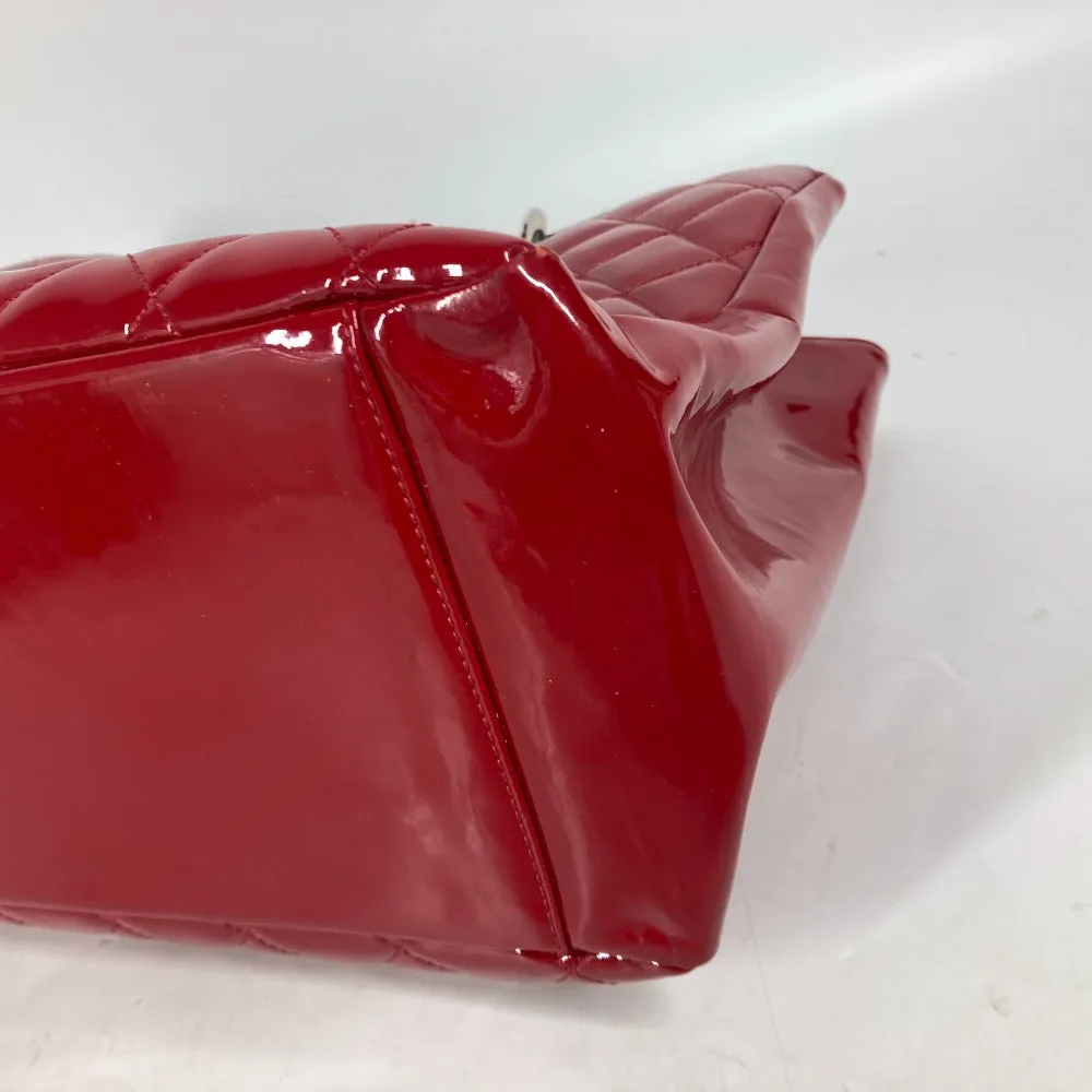 CHANEL Shoulder Bag A50995 enamel Red CC COCO Mark Matelasse Quilting GST