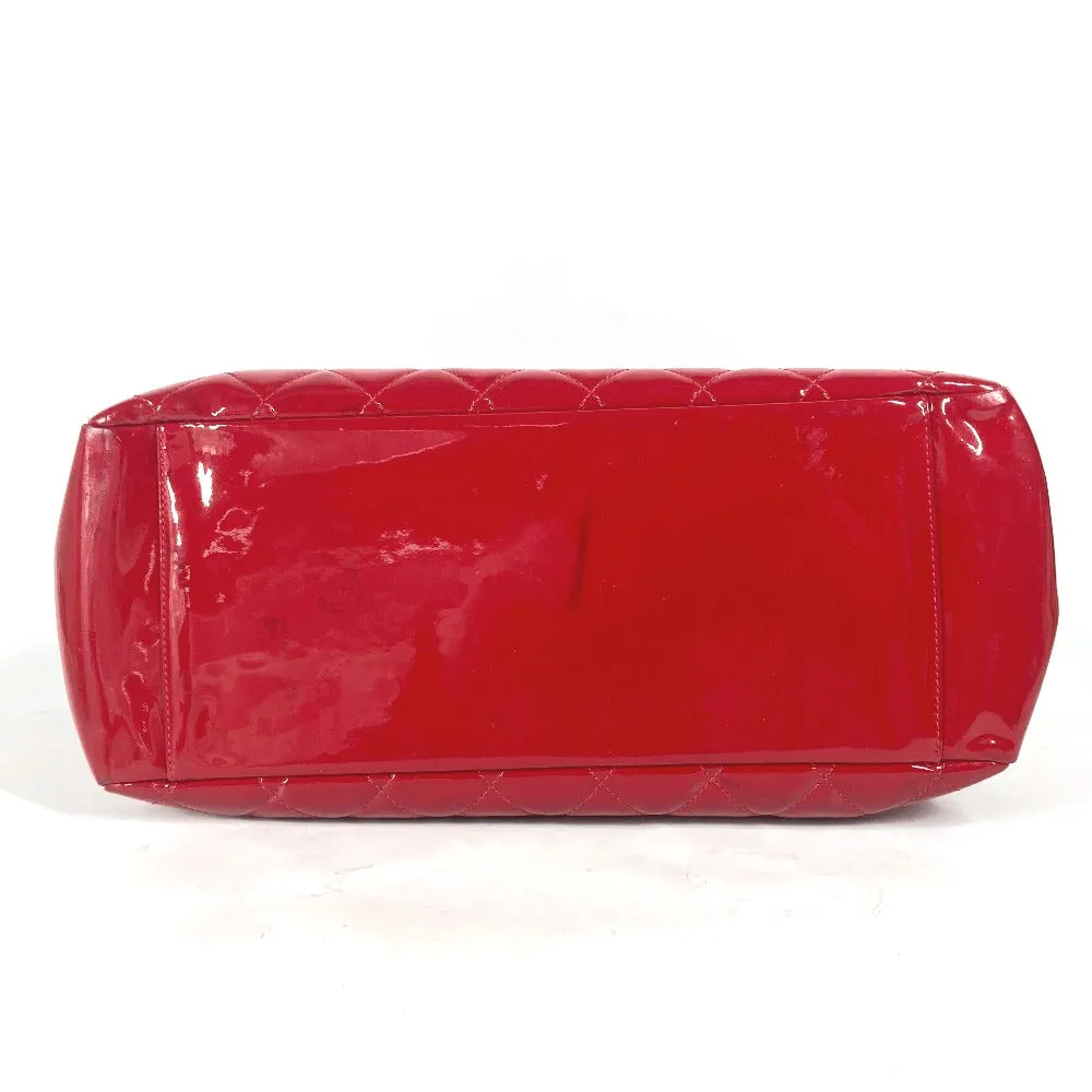 CHANEL Shoulder Bag A50995 enamel Red CC COCO Mark Matelasse Quilting GST