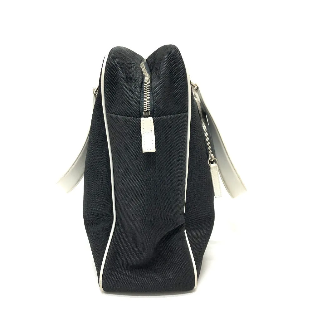 CHANEL Shoulder Bag canvas black Airline CC COCO Mark