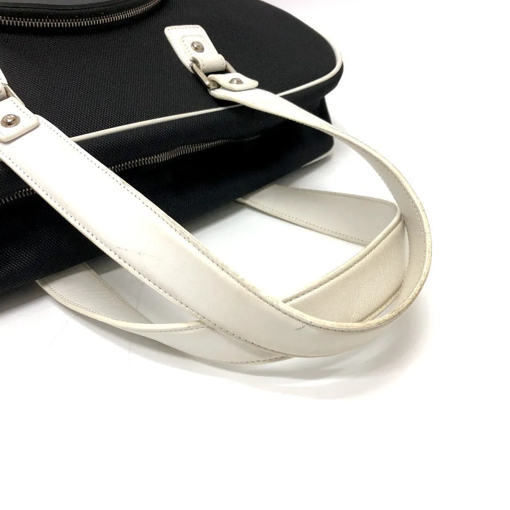 CHANEL Shoulder Bag canvas black Airline CC COCO Mark