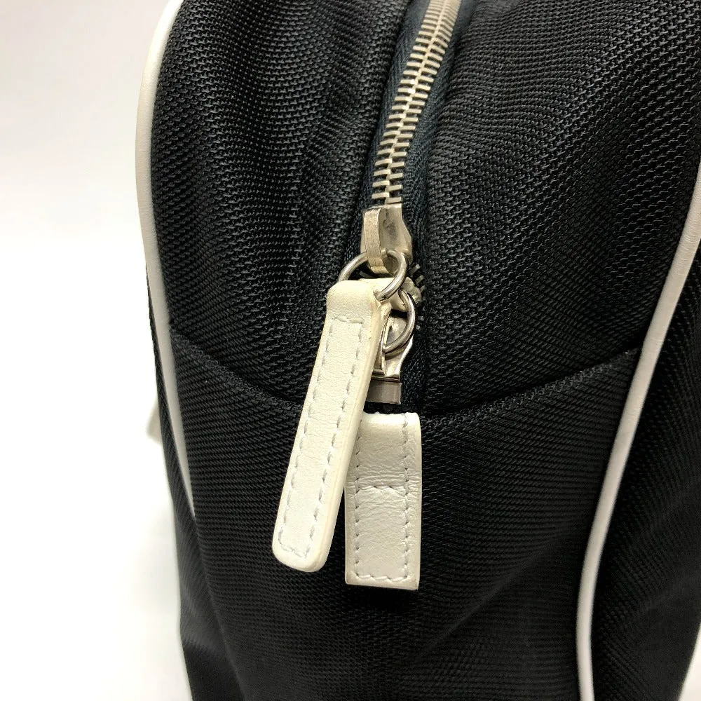 CHANEL Shoulder Bag canvas black Airline CC COCO Mark