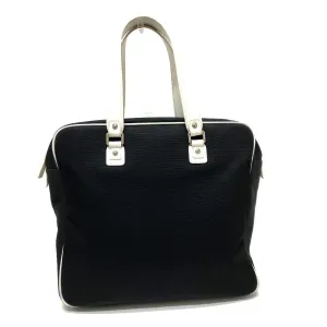 CHANEL Shoulder Bag canvas black Airline CC COCO Mark