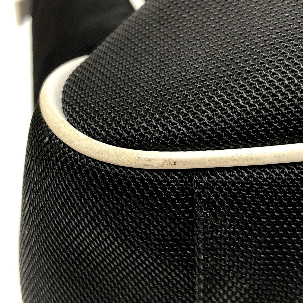 CHANEL Shoulder Bag canvas black Airline CC COCO Mark