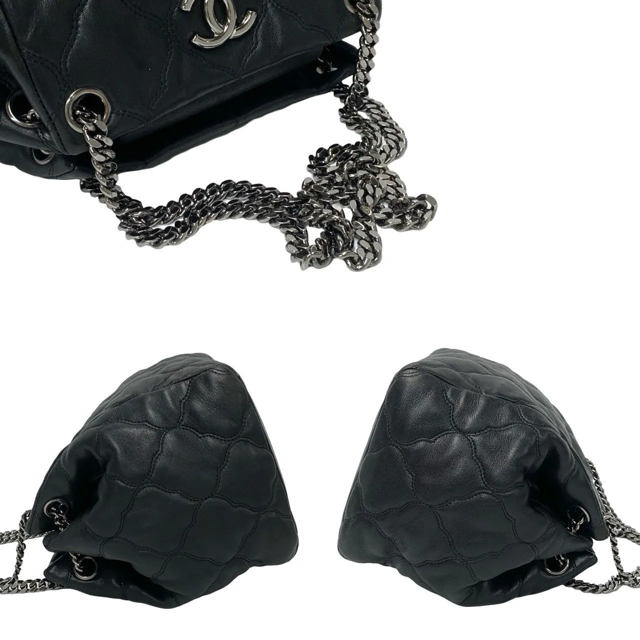 CHANEL Shoulder Bag lambskin black
