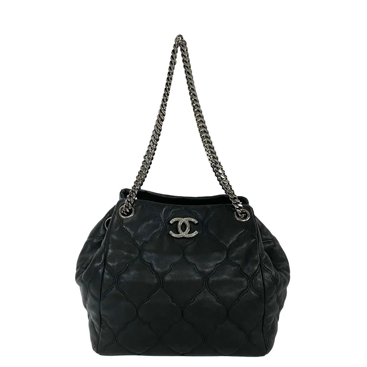 CHANEL Shoulder Bag lambskin black