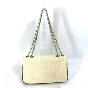 CHANEL Shoulder Bag Lambskin, Patent Leather white CC COCO Mark Women Used