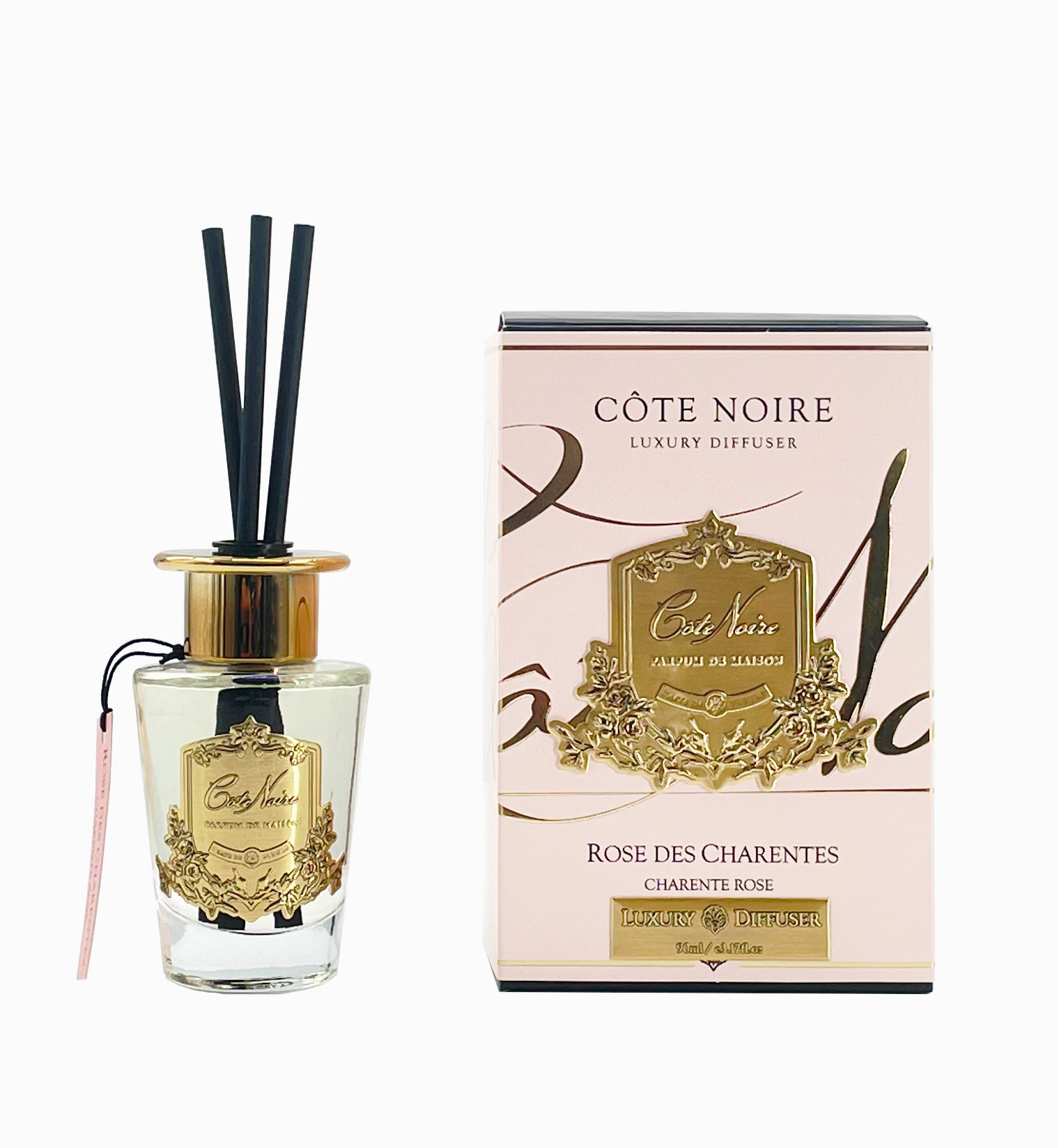 Charante Rose Votive Diffuser Gold Cote Noire Home Fragrance sale