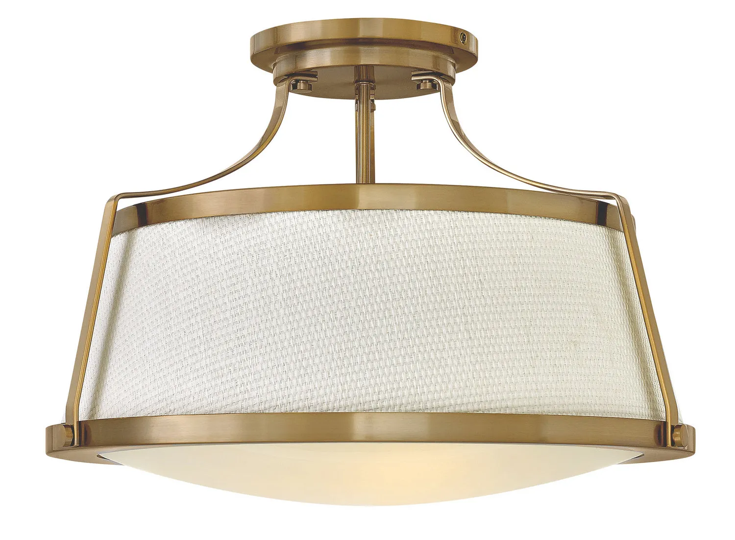 Charlotte LED Flush Mount in Brushed Caramel Cheap Low Ceiling Lighting