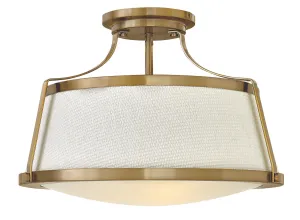 Charlotte LED Flush Mount in Brushed Caramel Cheap Low Ceiling Lighting