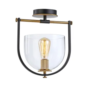 Cheshire 1-Light Semi Flush Mount Bathroom Lighting bright deals
