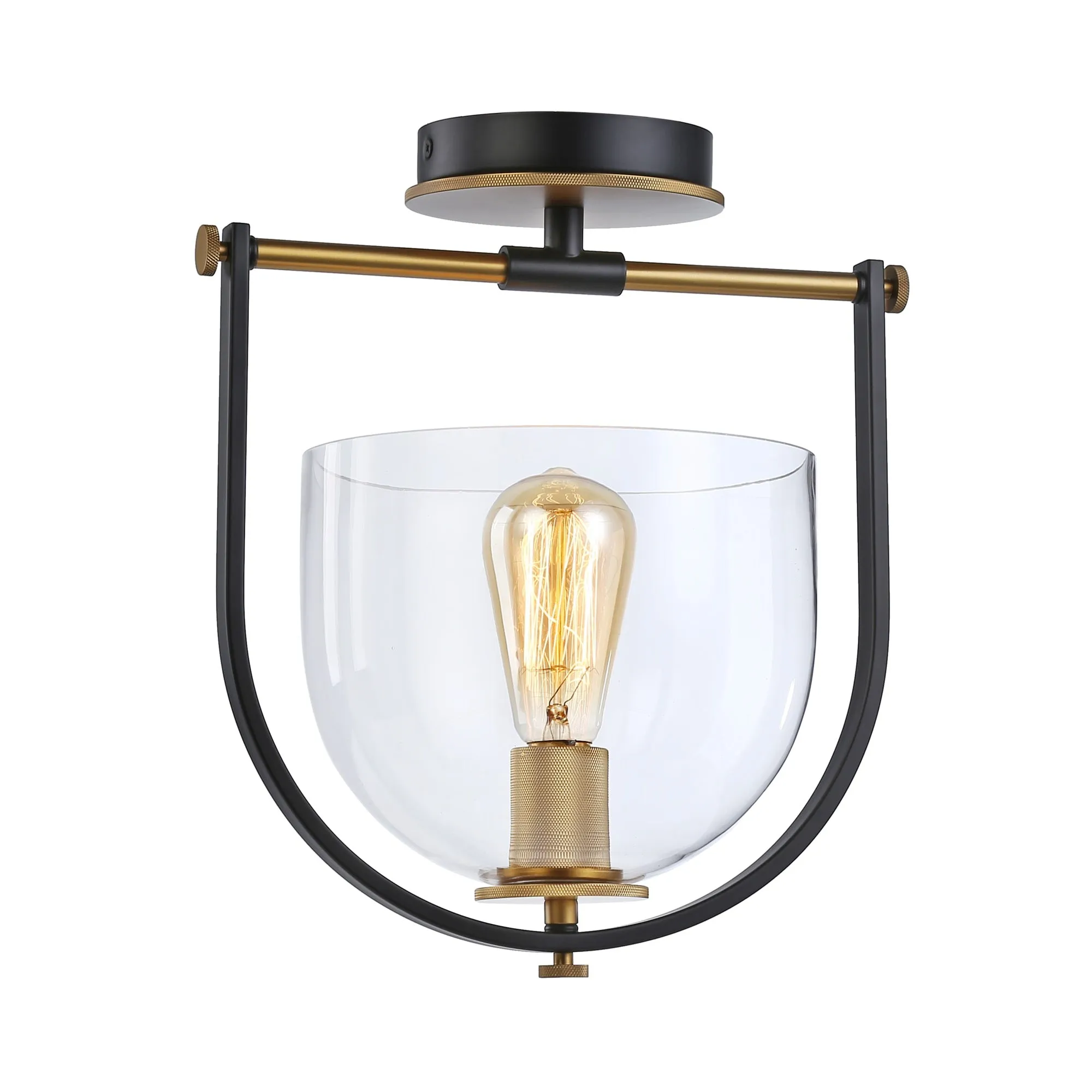 Cheshire 1-Light Semi Flush Mount Bathroom Lighting bright deals