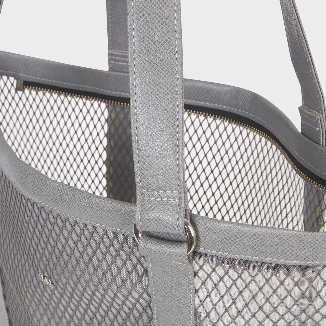 CHICAGO MESH SHOULDER BAG GRAY