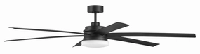 Chilz 72"Ceiling Fan Flat Black Large Fans FANS best price