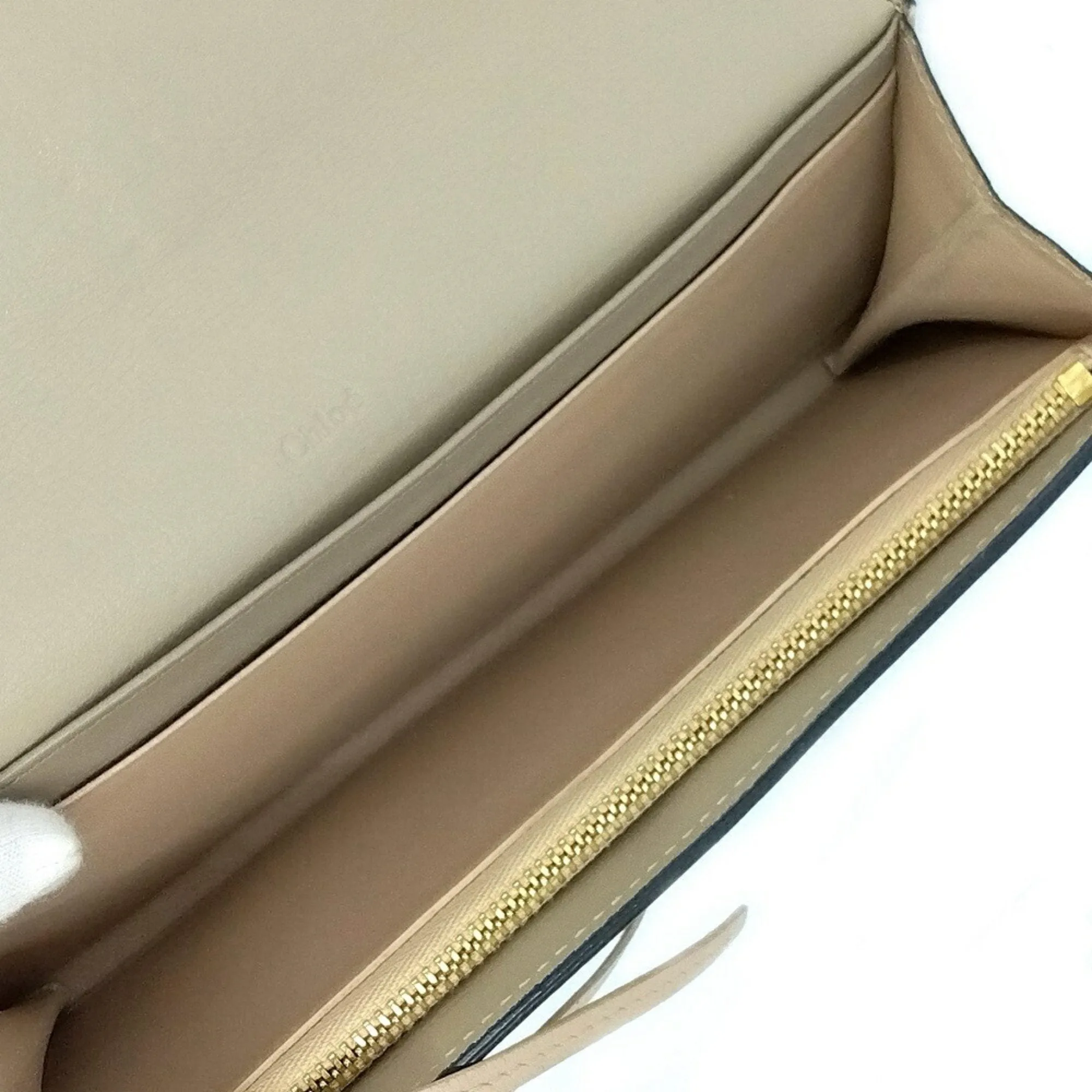 Chlo Leather Long Wallet (Bi-Fold) (Pre-Owned)