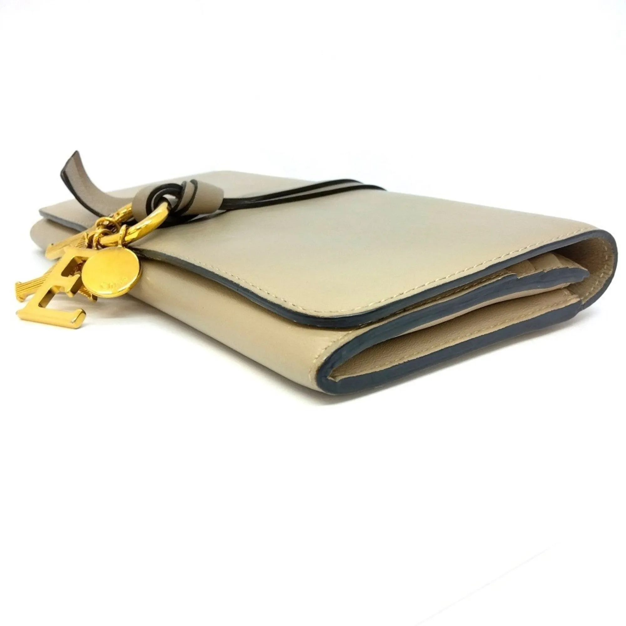 Chlo Leather Long Wallet (Bi-Fold) (Pre-Owned)