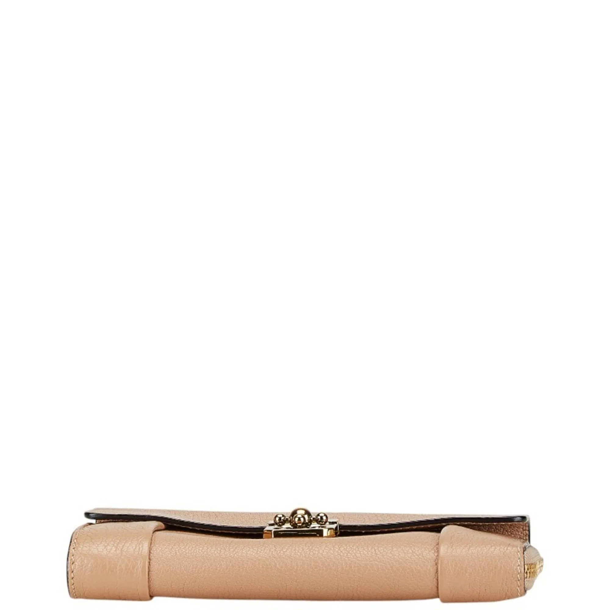 Chlo Leather Long Wallet (Bi-Fold) (Pre-Owned)