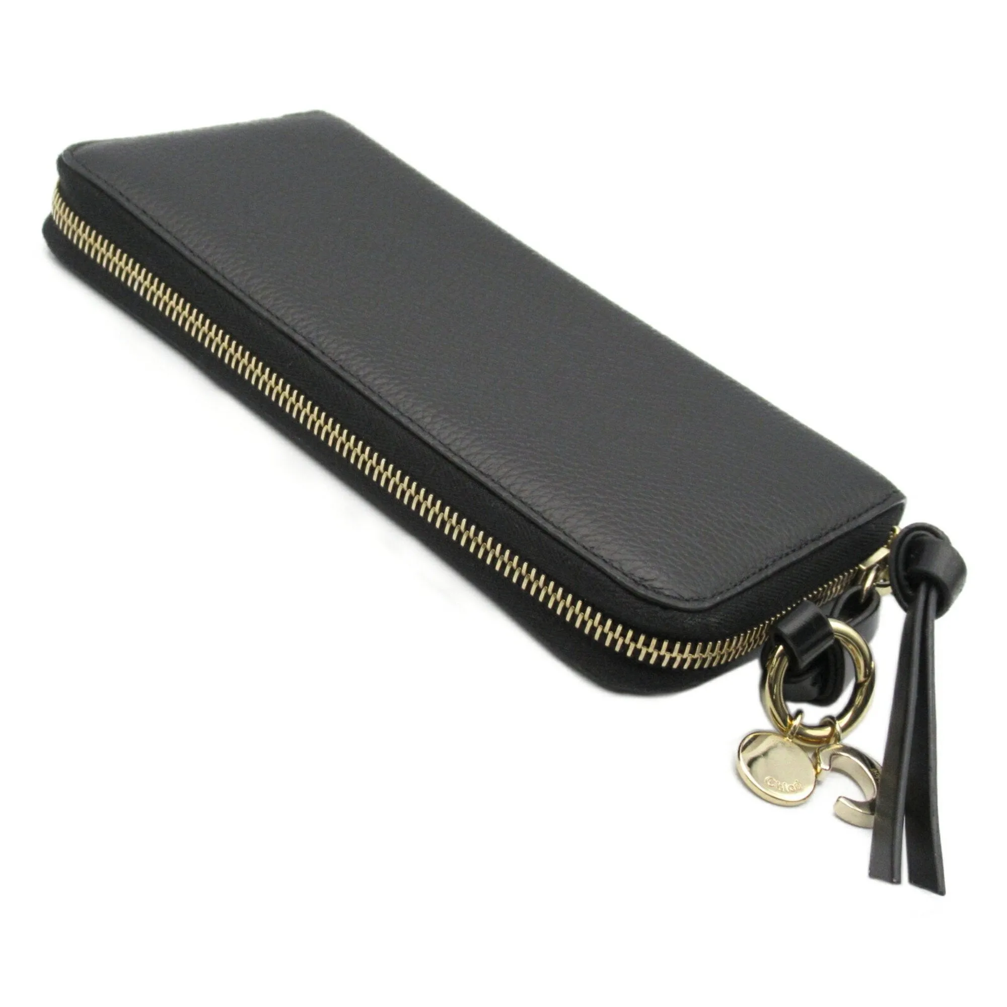Chlo Leather Long Wallet (Bi-Fold) (Pre-Owned)