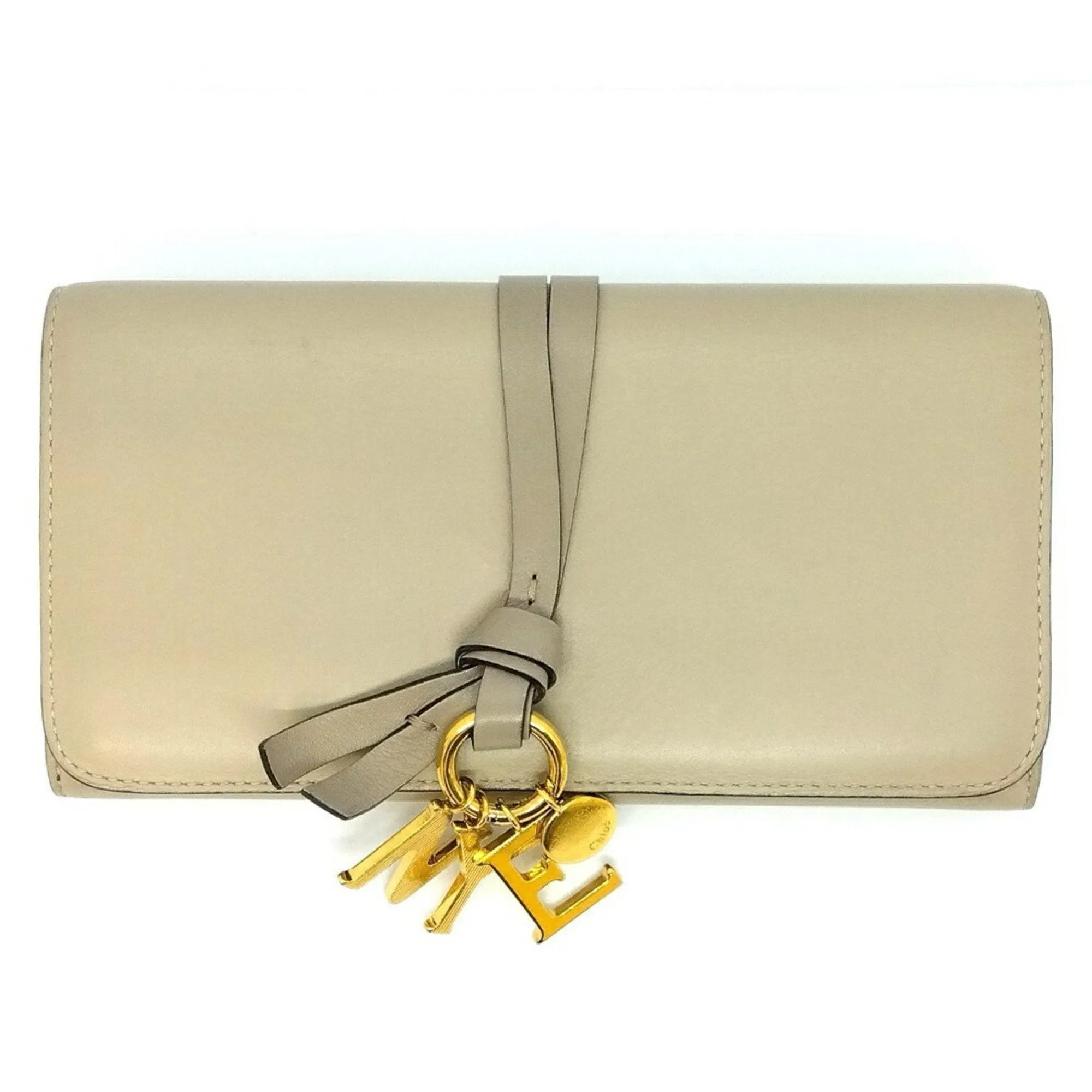 Chlo Leather Long Wallet (Bi-Fold) (Pre-Owned)