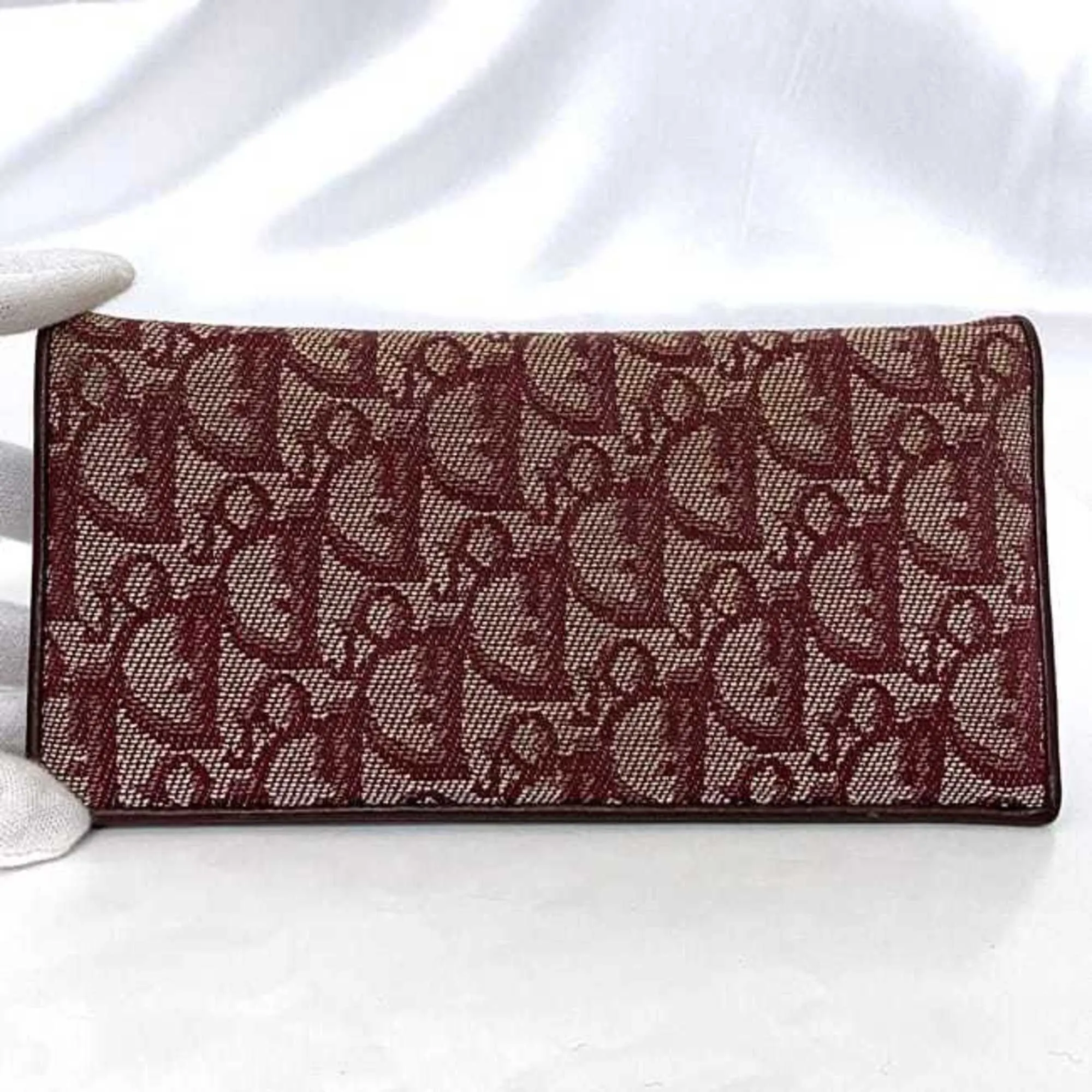 Christian Dior  Canvas Leather Long Wallet (Bi-Fold) (Pre-Owned)