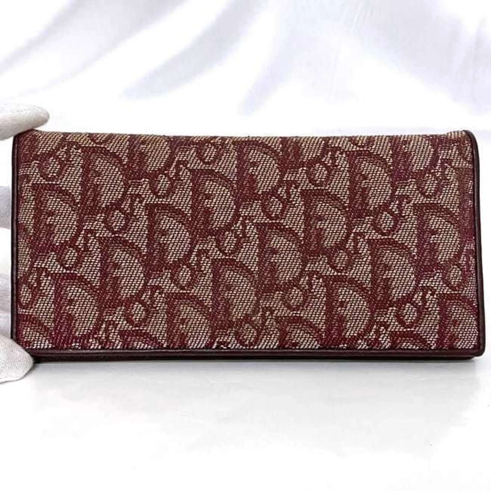 Christian Dior  Canvas Leather Long Wallet (Bi-Fold) (Pre-Owned)