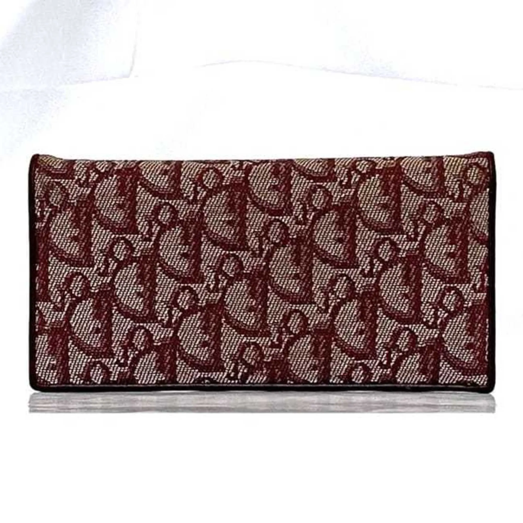 Christian Dior  Canvas Leather Long Wallet (Bi-Fold) (Pre-Owned)