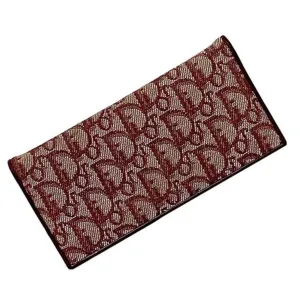 Christian Dior  Canvas Leather Long Wallet (Bi-Fold) (Pre-Owned)