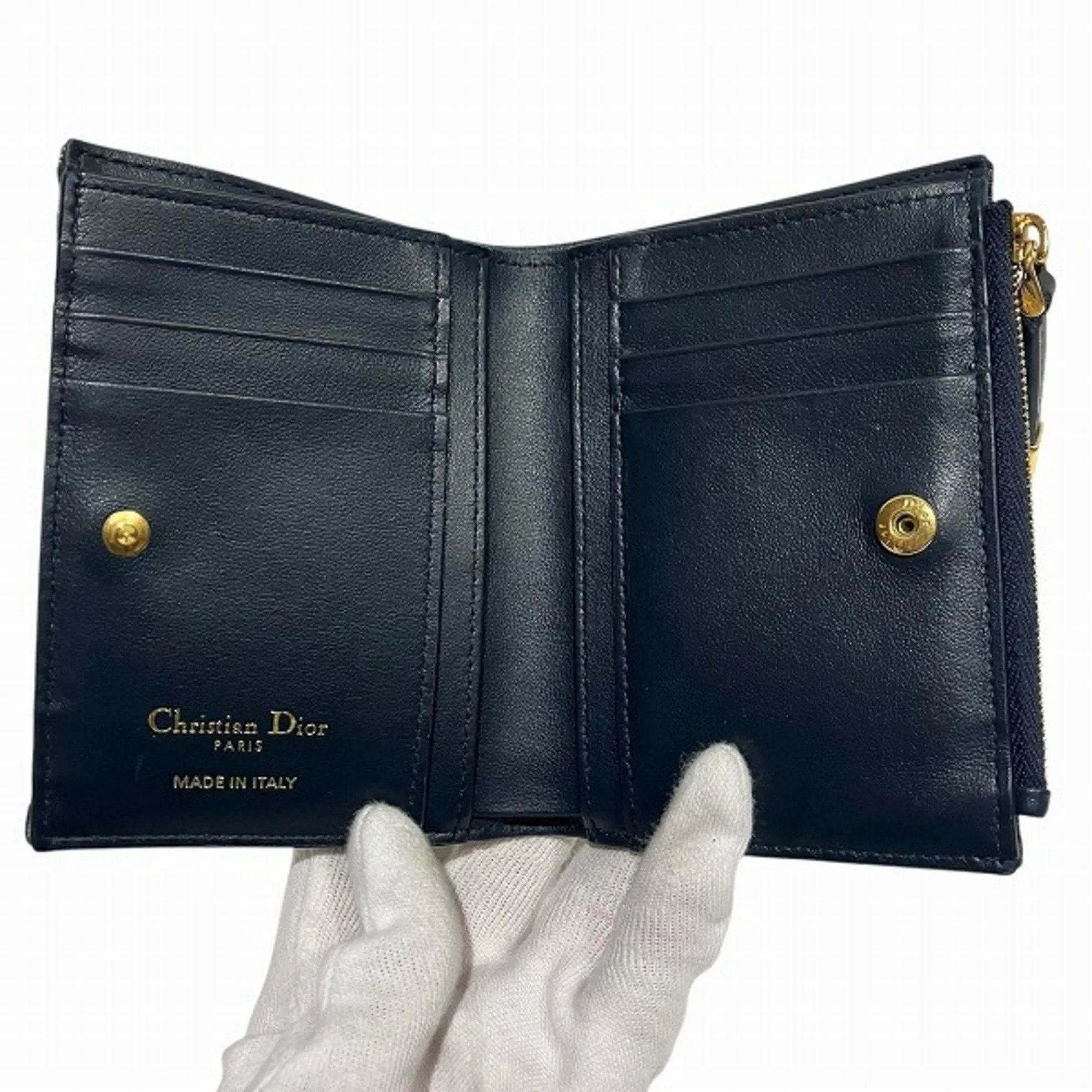 Christian Dior Canvas Leather Wallet (Bi-Fold) (Pre-Owned)