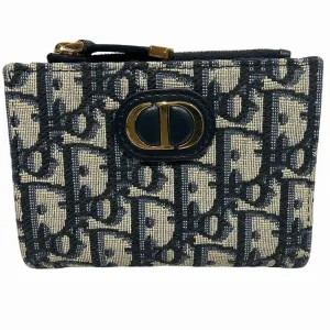 Christian Dior Canvas Leather Wallet (Bi-Fold) (Pre-Owned)