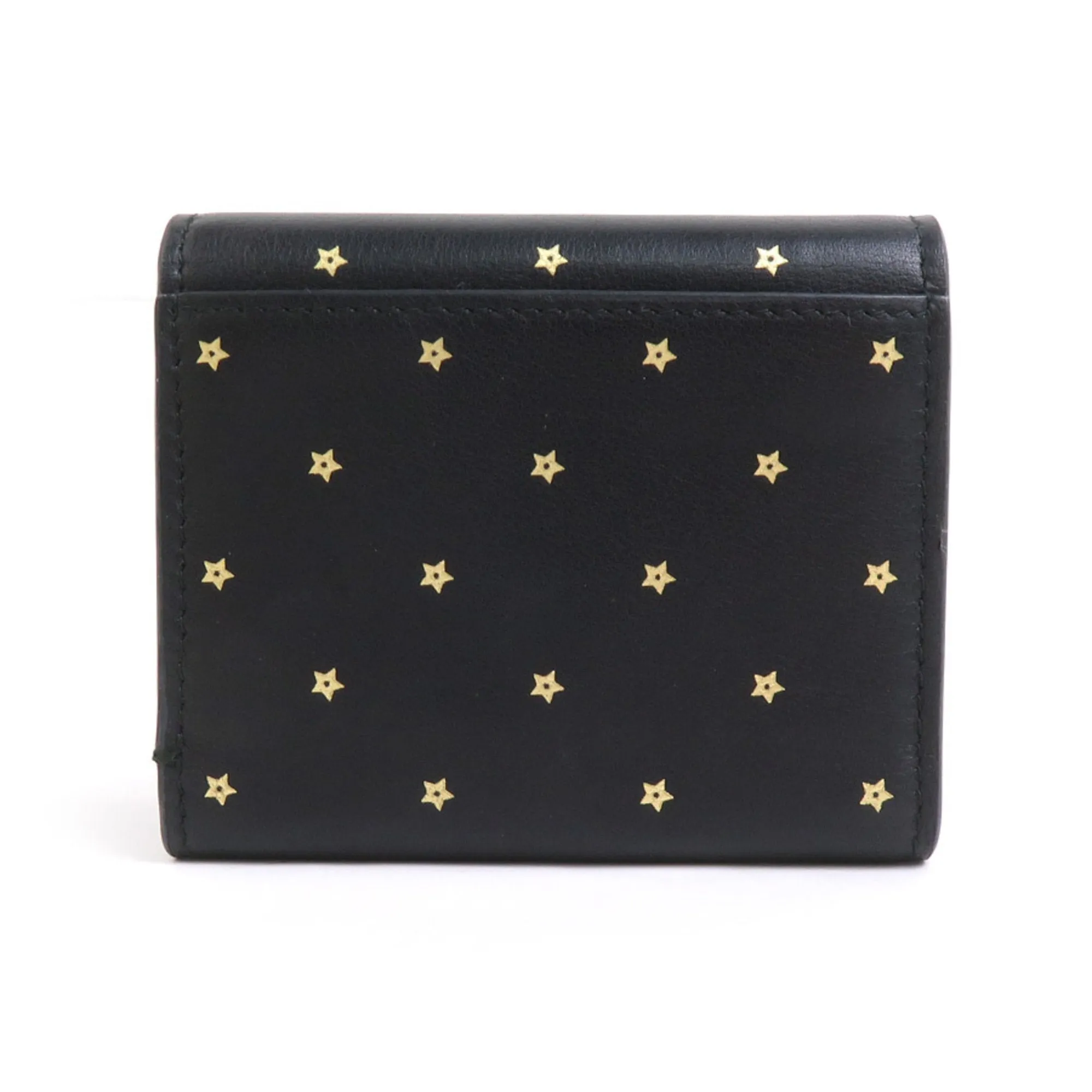 Christian Dior gold Leather Wallet (Tri-Fold) (Pre-Owned)