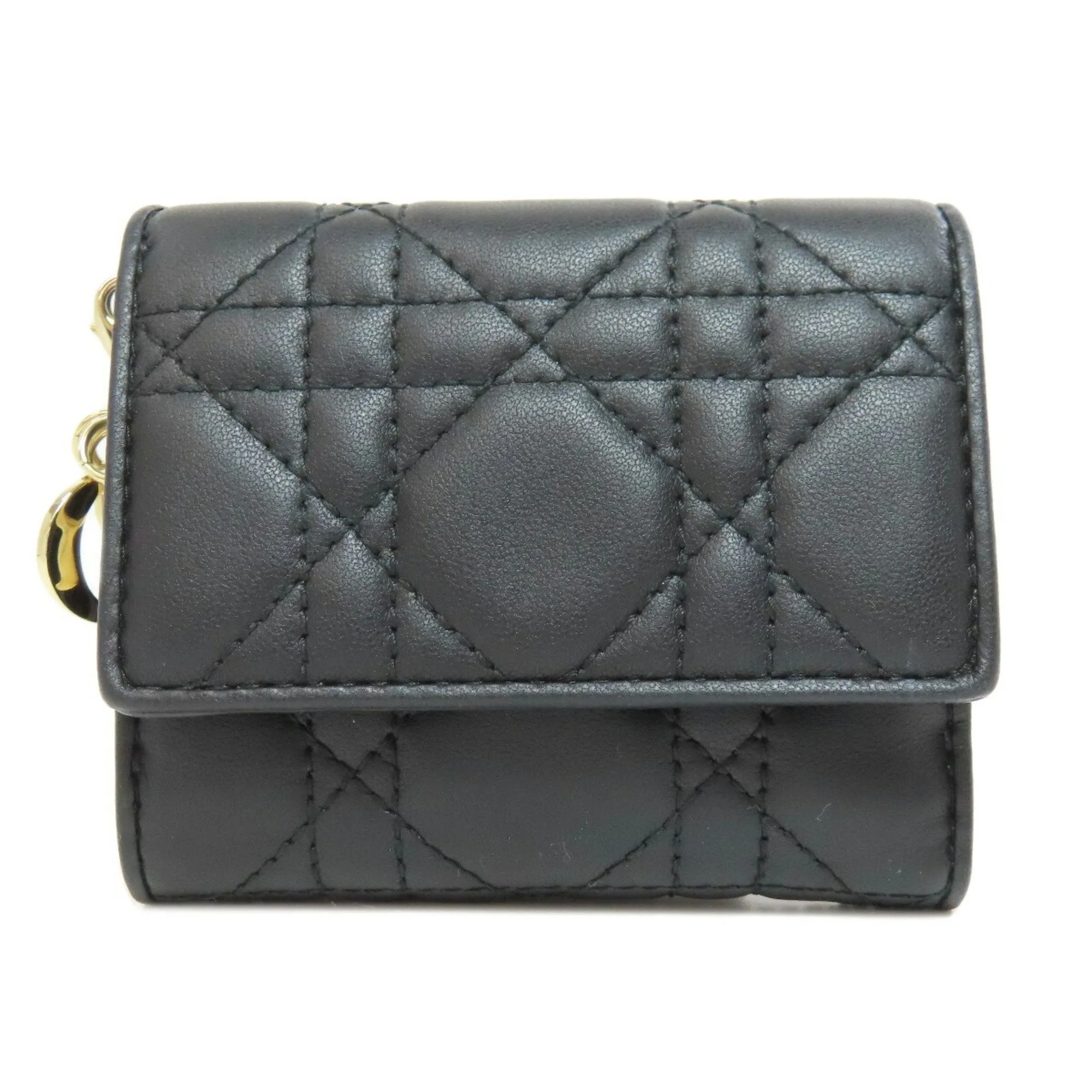 Christian Dior Leather Wallet (Bi-Fold) (Pre-Owned)
