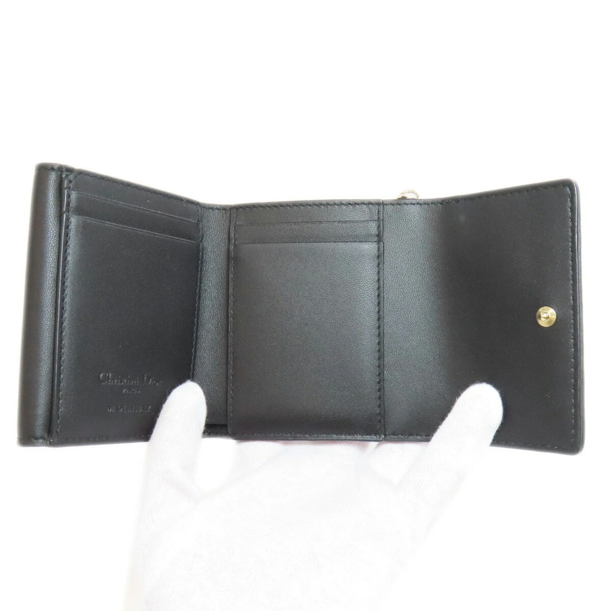 Christian Dior Leather Wallet (Bi-Fold) (Pre-Owned)