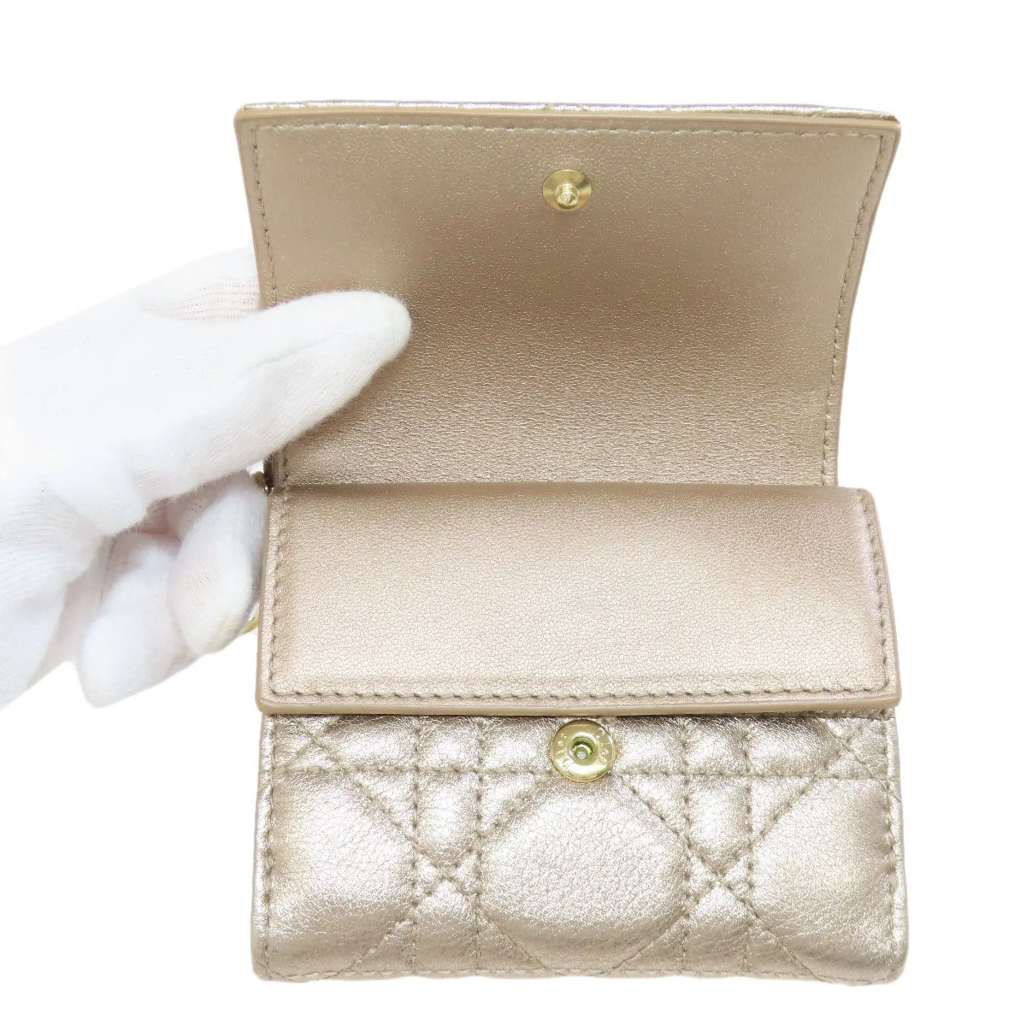Christian Dior Leather Wallet (Bi-Fold) (Pre-Owned)