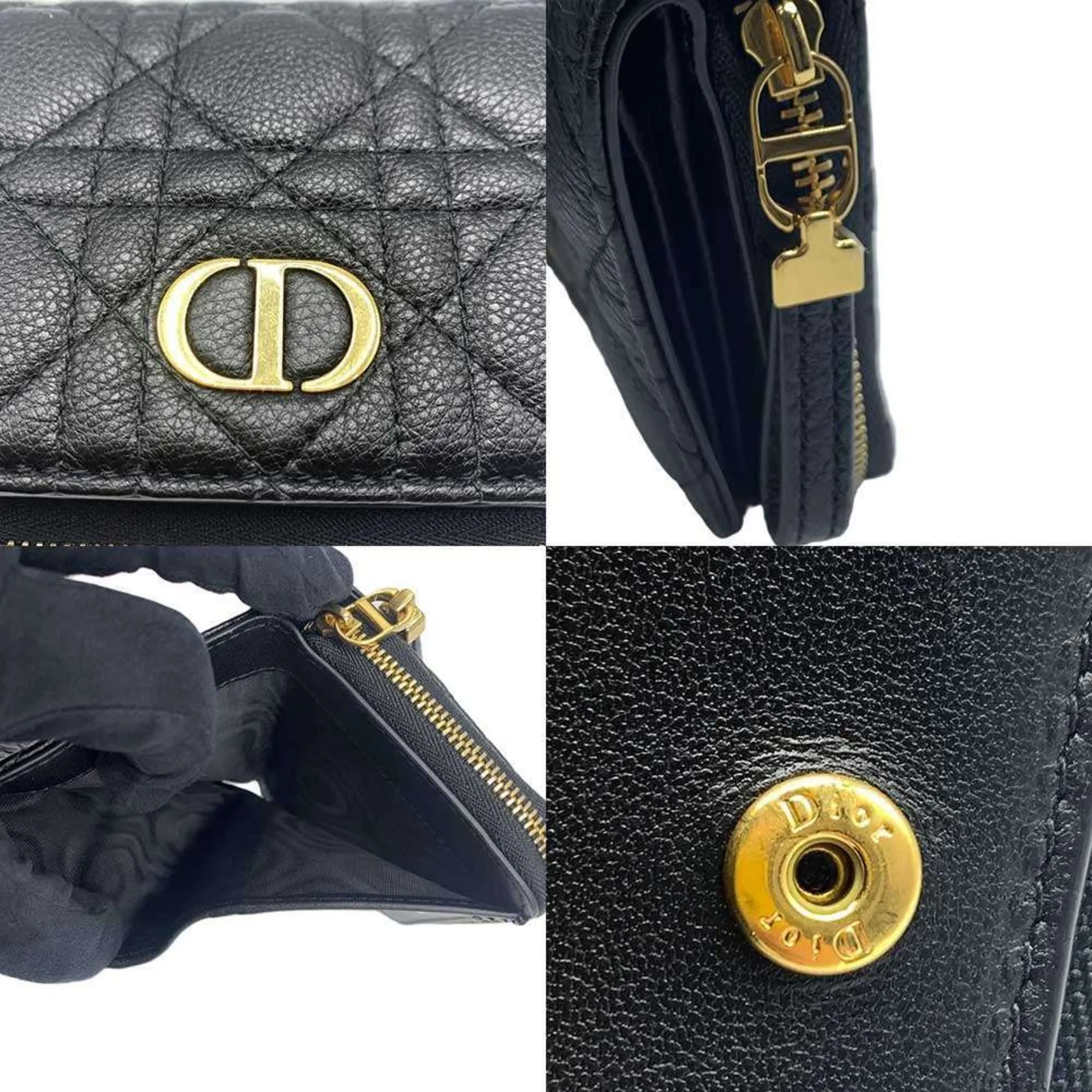 Christian Dior Leather Wallet (Bi-Fold) (Pre-Owned)