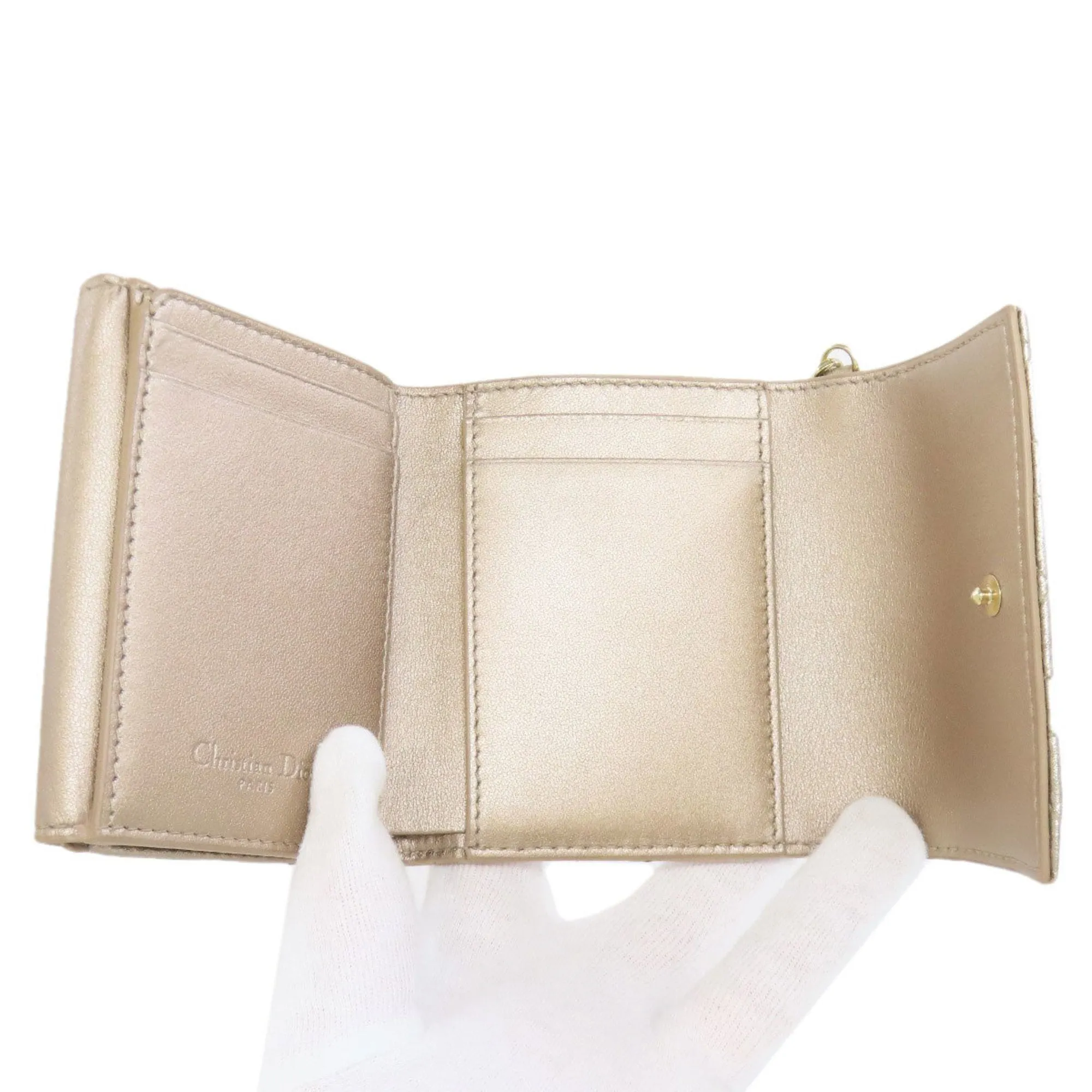Christian Dior Leather Wallet (Bi-Fold) (Pre-Owned)