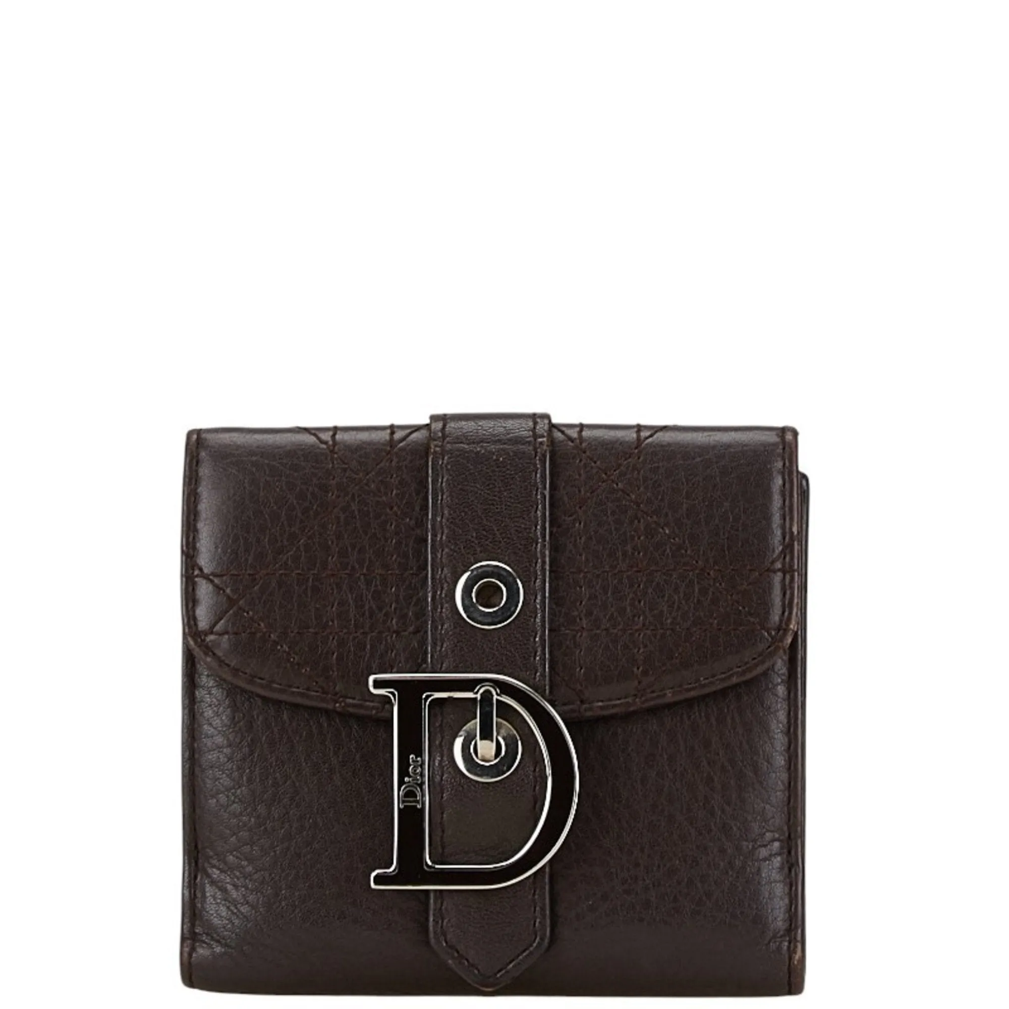 Christian Dior Leather Wallet (Bi-Fold) (Pre-Owned)