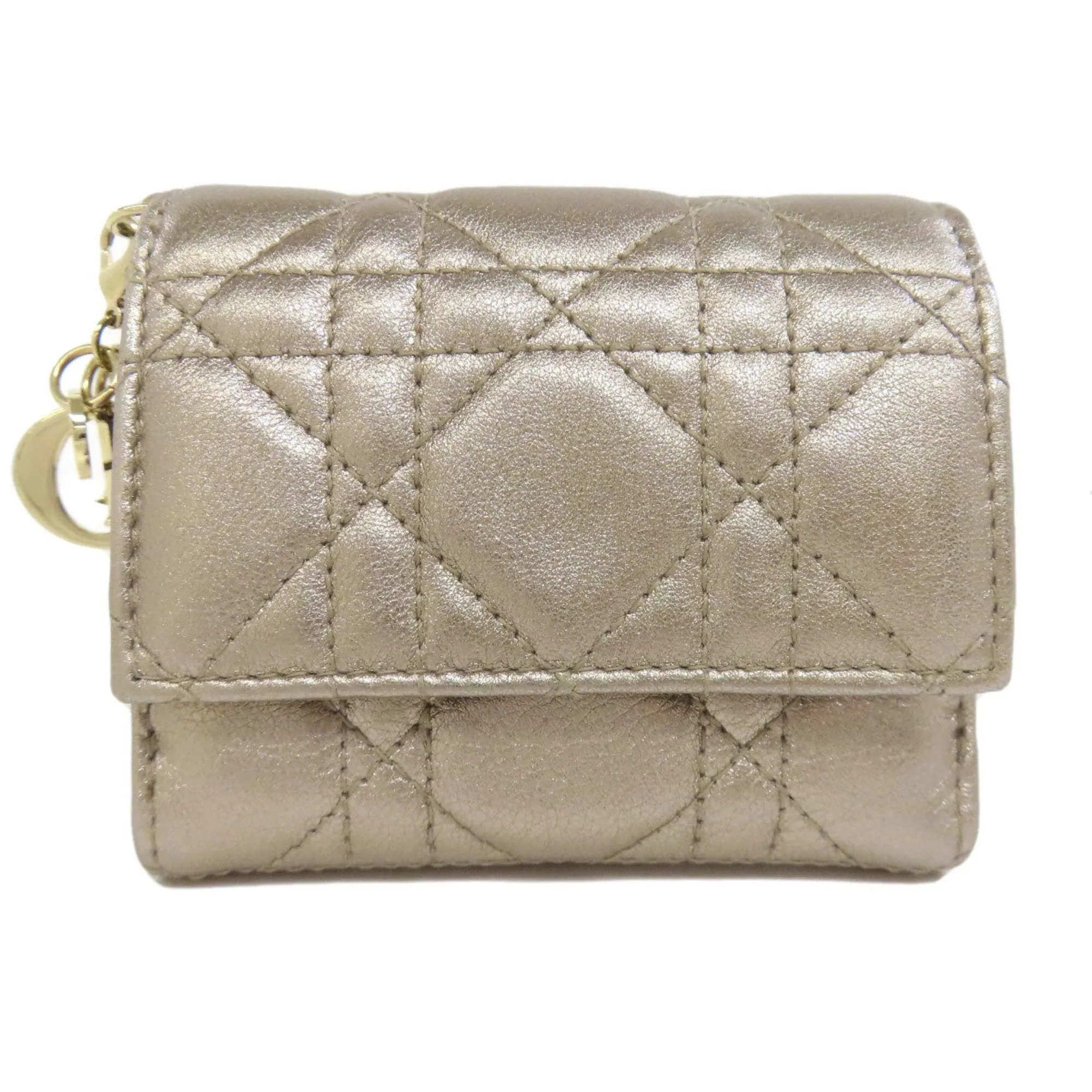 Christian Dior Leather Wallet (Bi-Fold) (Pre-Owned)