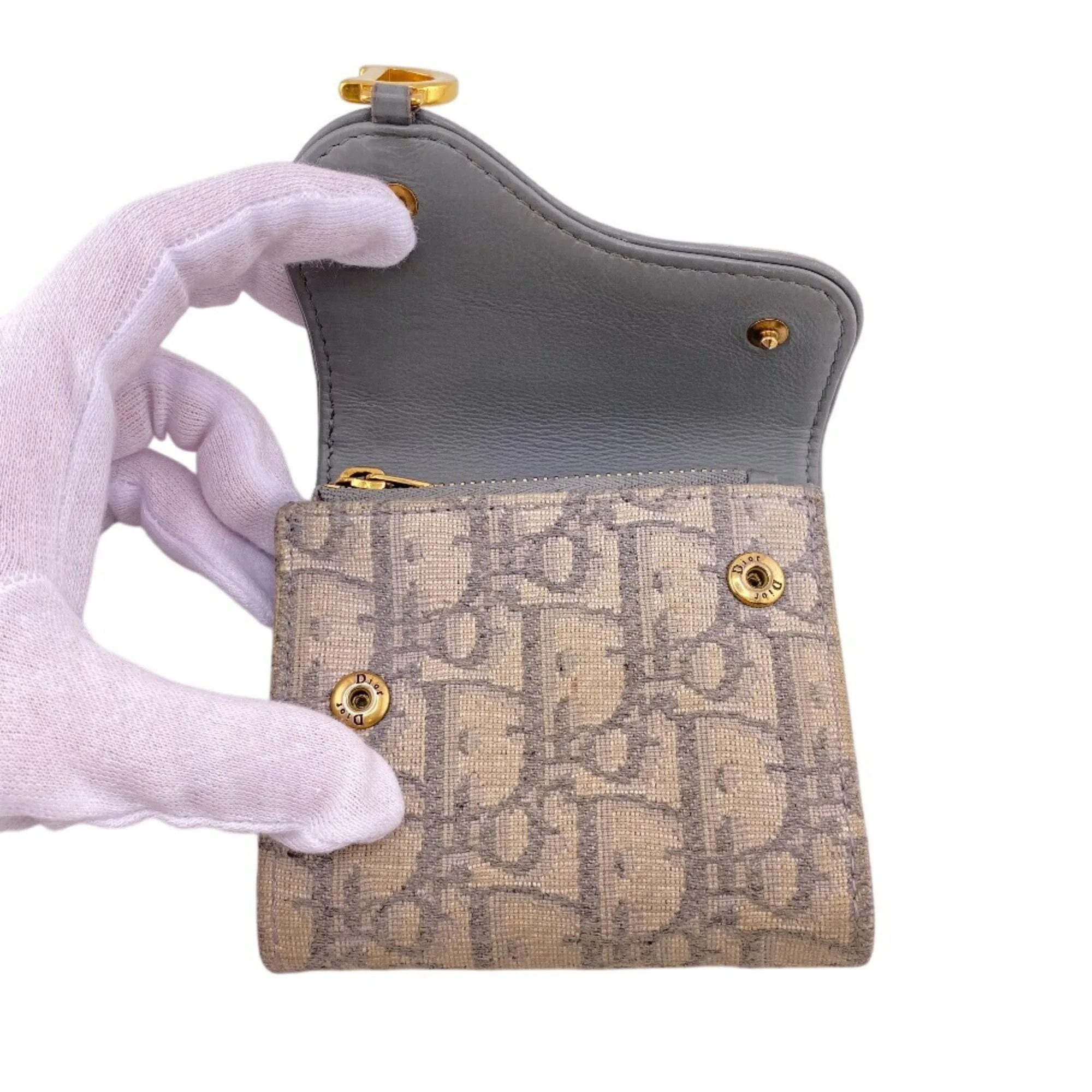 Christian Dior Trotter Trotter Wallet (Tri-Fold) (Pre-Owned)