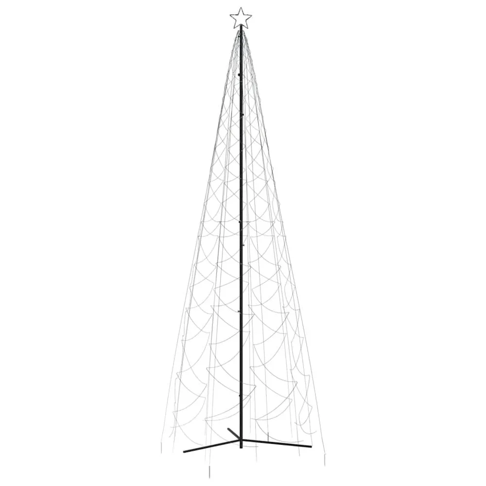 Christmas Cone Tree Cold White 1400 LEDs 5x16 ft