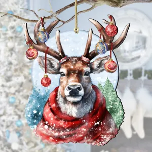 Christmas Mood Wooden Ornaments by G. Debrekht Holiday Decor clearance sale