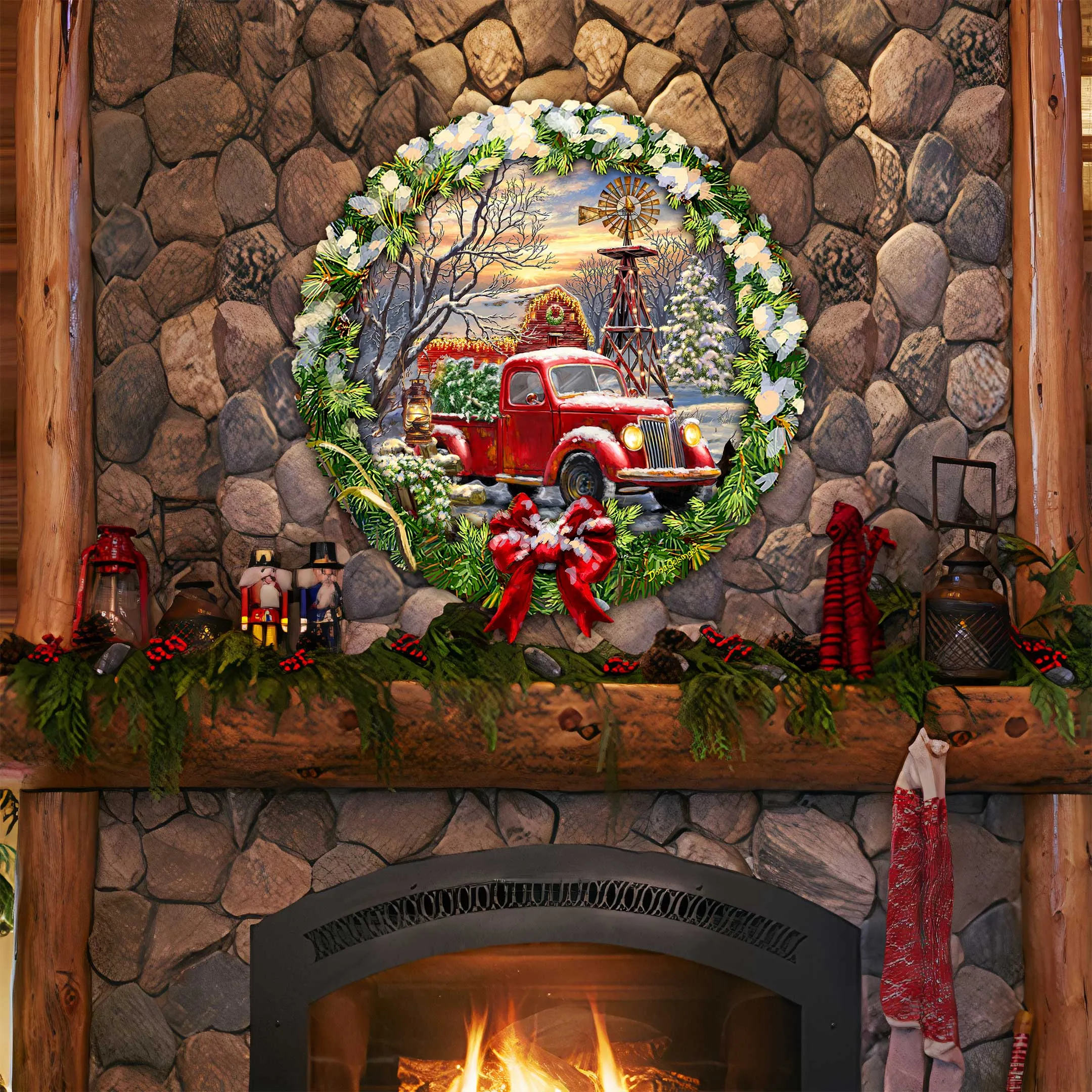 Christmas Wonderland Holiday Door Decor by D. Gelsinger
