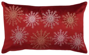 Cinthia Snowflake Pillow Holiday Decor clearance sale