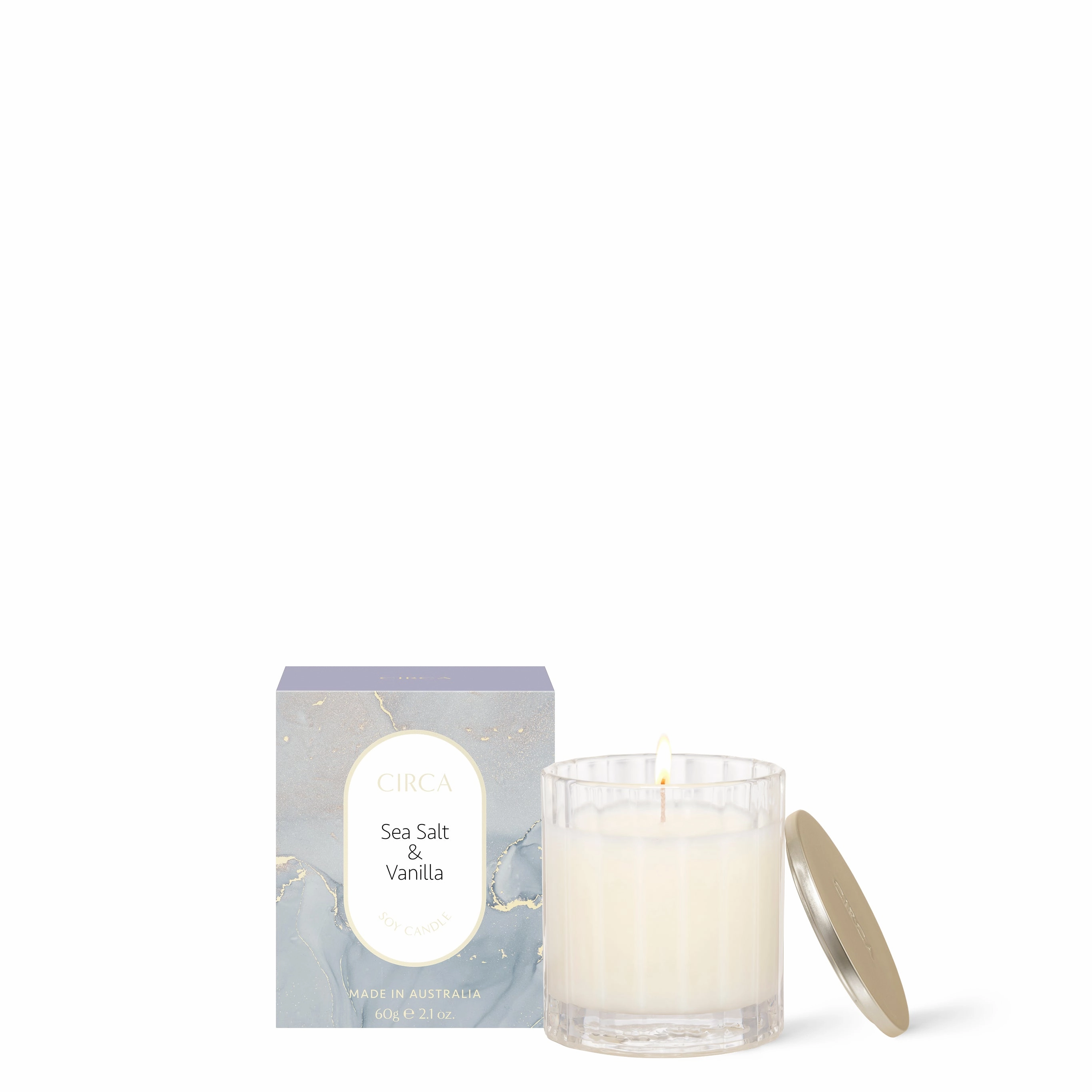 Circa Cotton Sea Salt & Vanilla 60g Candle Circa Home Fragrance online shop